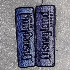 Disneyland Resort California Uniform Patch Lot Of 2 Disney Anaheim Recycled Pair